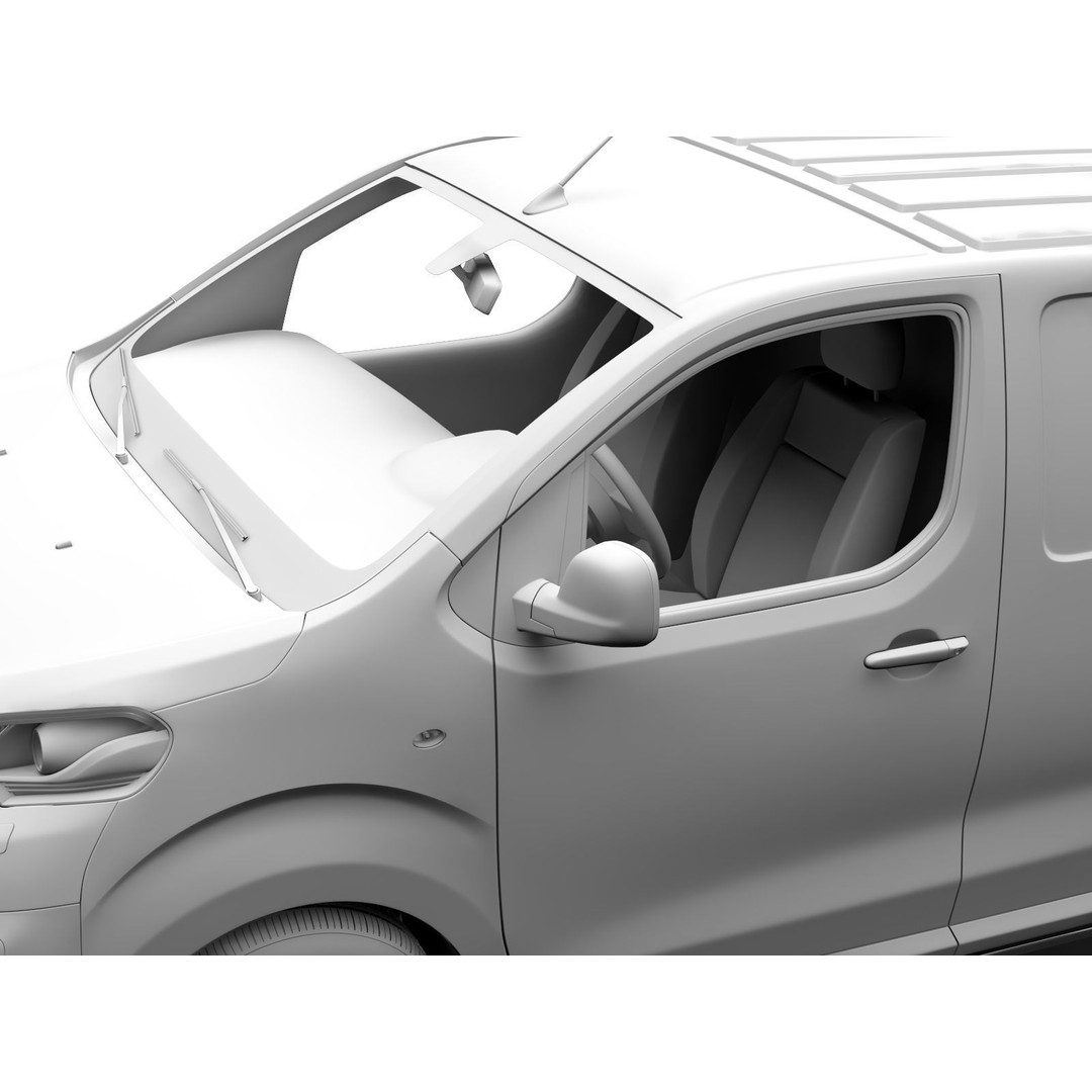 Peugeot Expert L3 2017 3D Model – High Poly Vehicle for Animation, FBX, OBJ - View 16