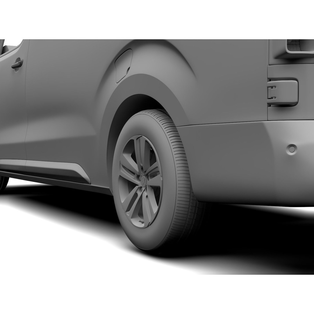 Peugeot Expert L3 2017 3D Model – High Poly Vehicle for Animation, FBX, OBJ - View 17