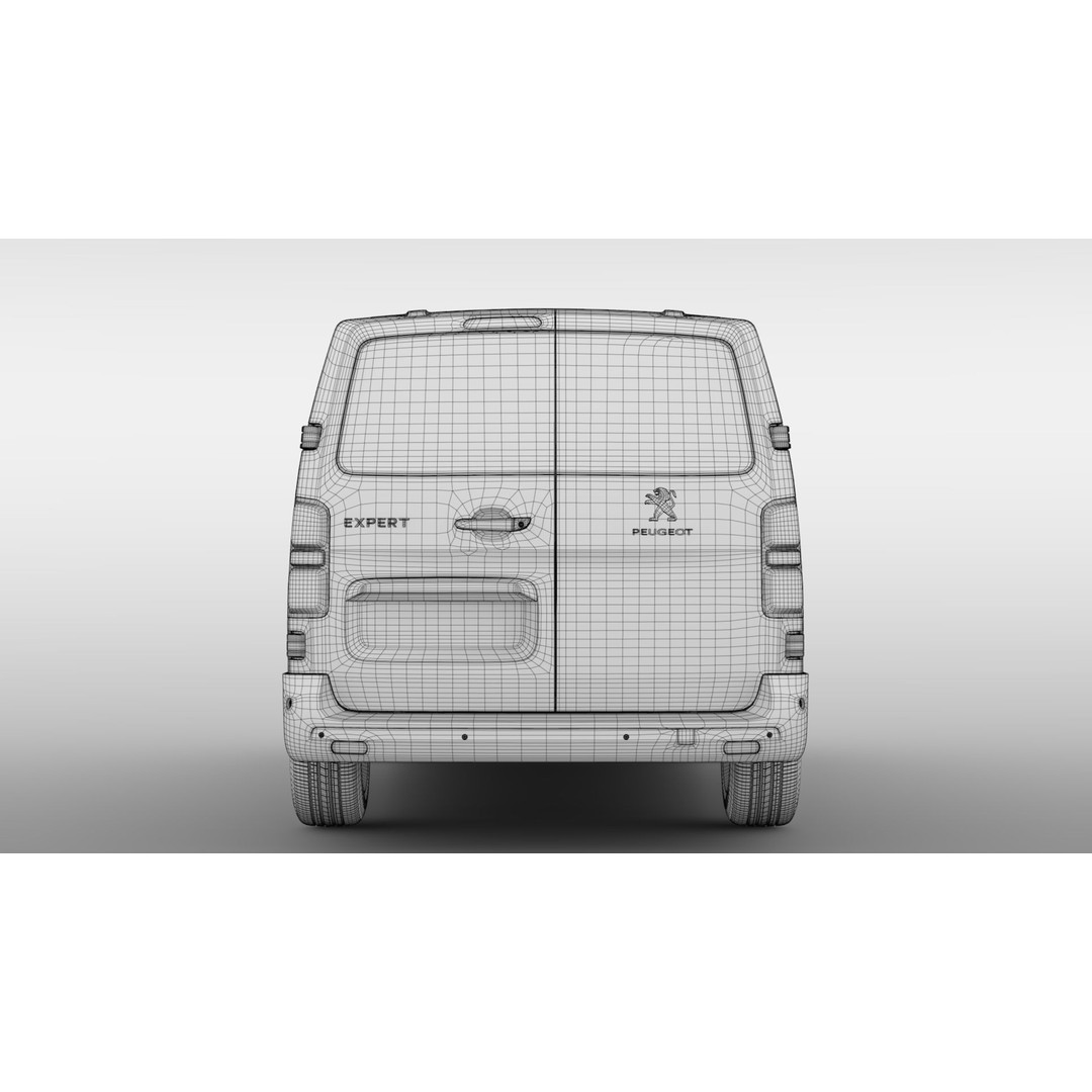 Peugeot Expert L3 2017 3D Model – High Poly Vehicle for Animation, FBX, OBJ - View 21