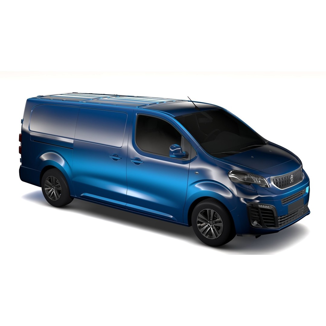 Peugeot Expert L3 2017 3D Model – High Poly Vehicle for Animation, FBX, OBJ - View 8