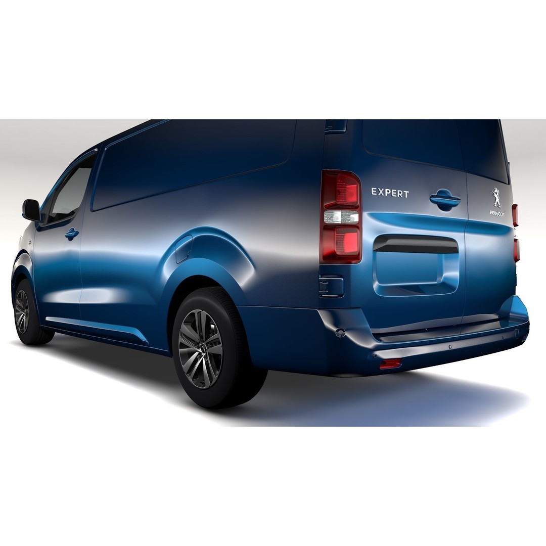 Peugeot Expert L3 2017 3D Model – High Poly Vehicle for Animation, FBX, OBJ - View 9