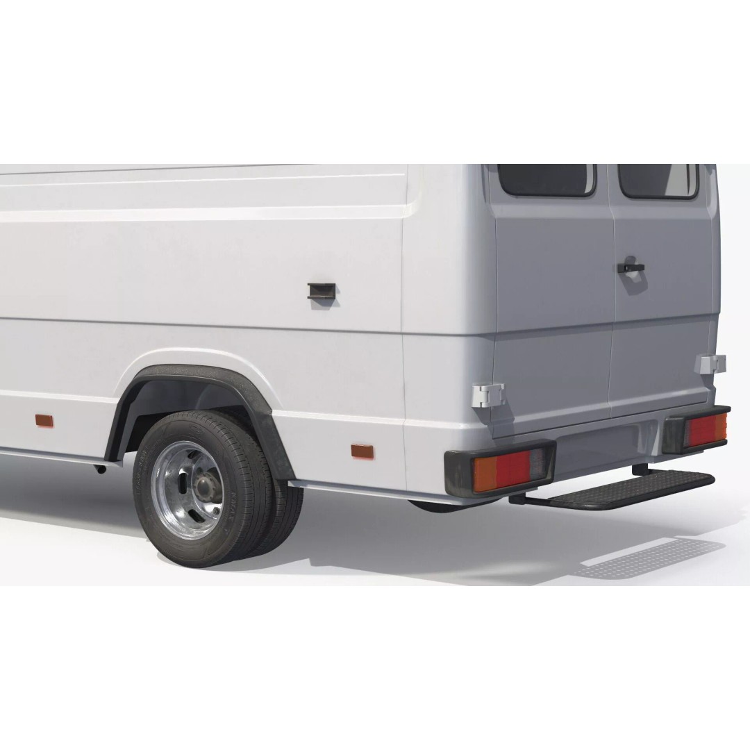 Multi Purpose Commercial Transport Van 3D Model – Rigged PBR Asset, FBX - View 11