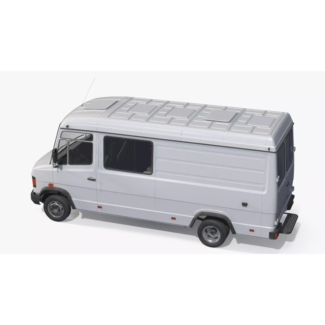 Multi Purpose Commercial Transport Van 3D Model – Rigged PBR Asset, FBX - View 13