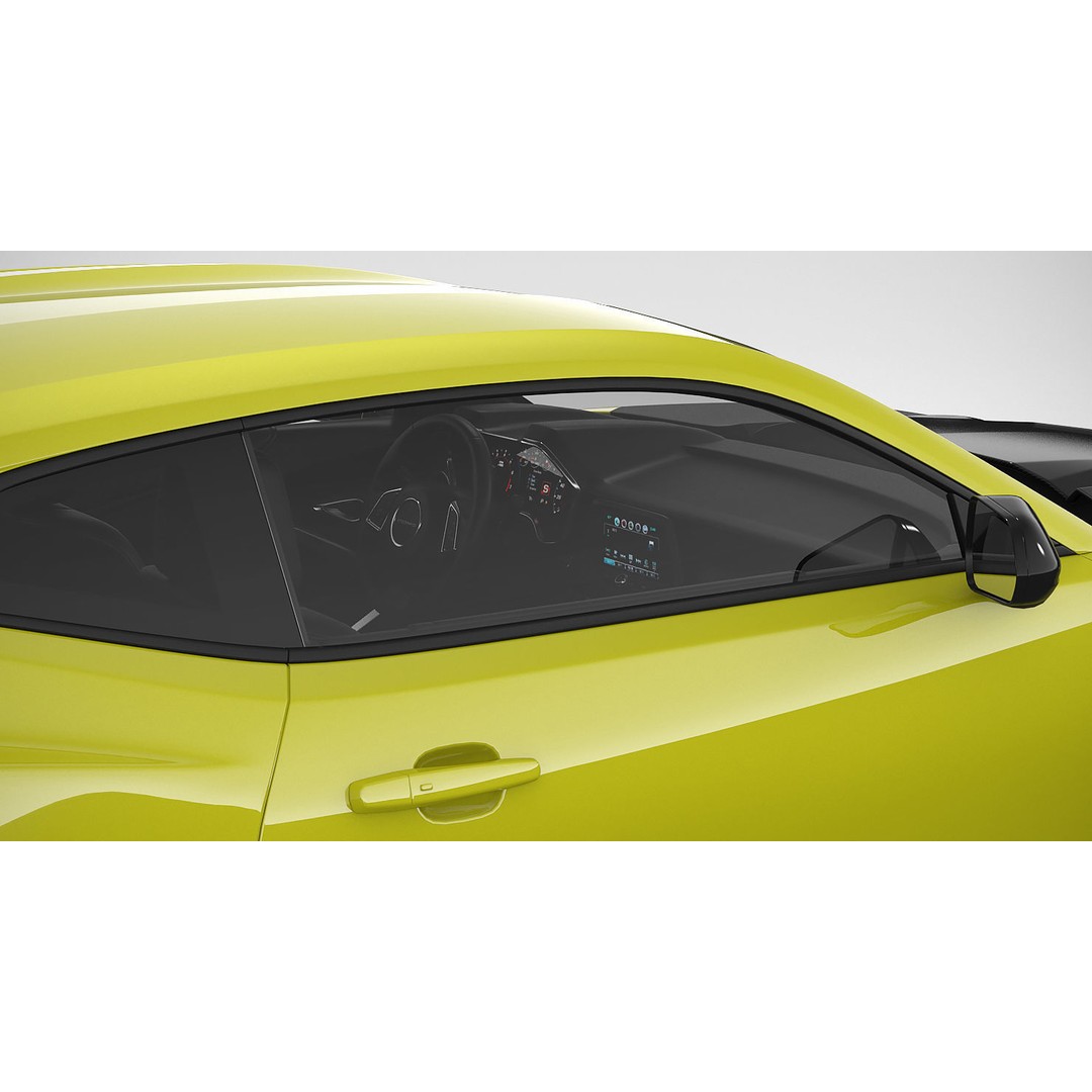 Chevrolet Camaro ZL1 2018 3D Model – High Poly Car Asset, FBX, OBJ - View 11