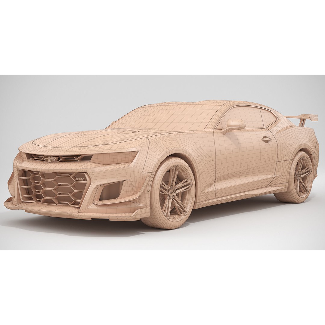Chevrolet Camaro ZL1 2018 3D Model – High Poly Car Asset, FBX, OBJ - View 15