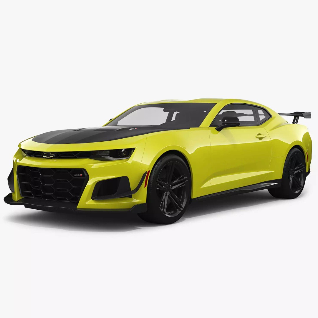 Chevrolet Camaro ZL1 2018 3D Model – High Poly Car Asset, FBX, OBJ - View 2