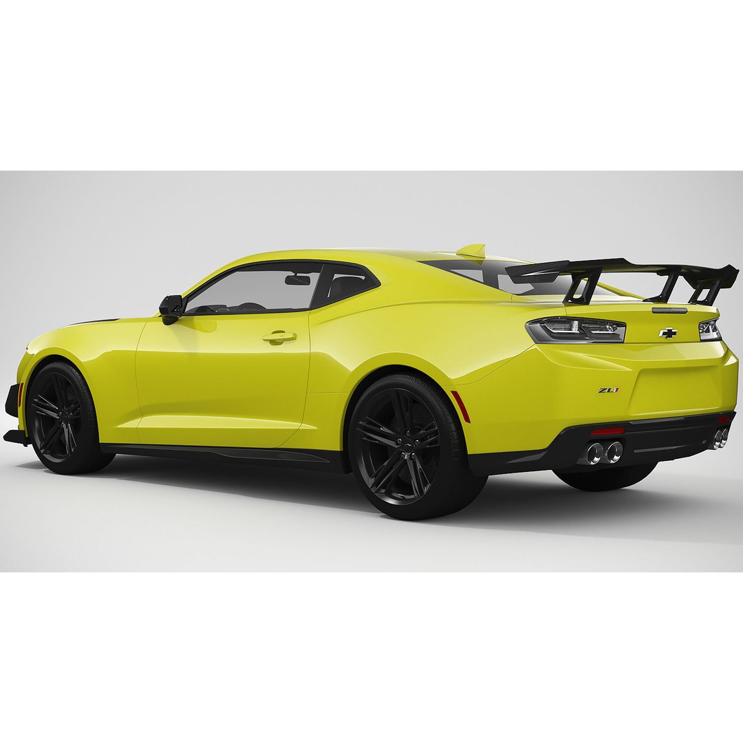 Chevrolet Camaro ZL1 2018 3D Model – High Poly Car Asset, FBX, OBJ - View 5
