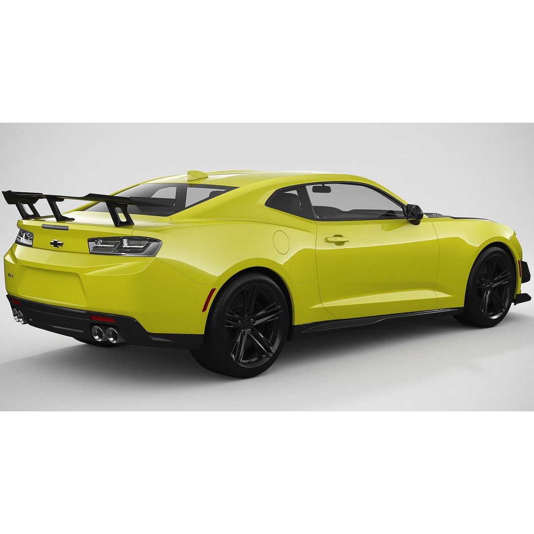 Chevrolet Camaro ZL1 2018 3D Model – High Poly Car Asset, FBX, OBJ - View 6
