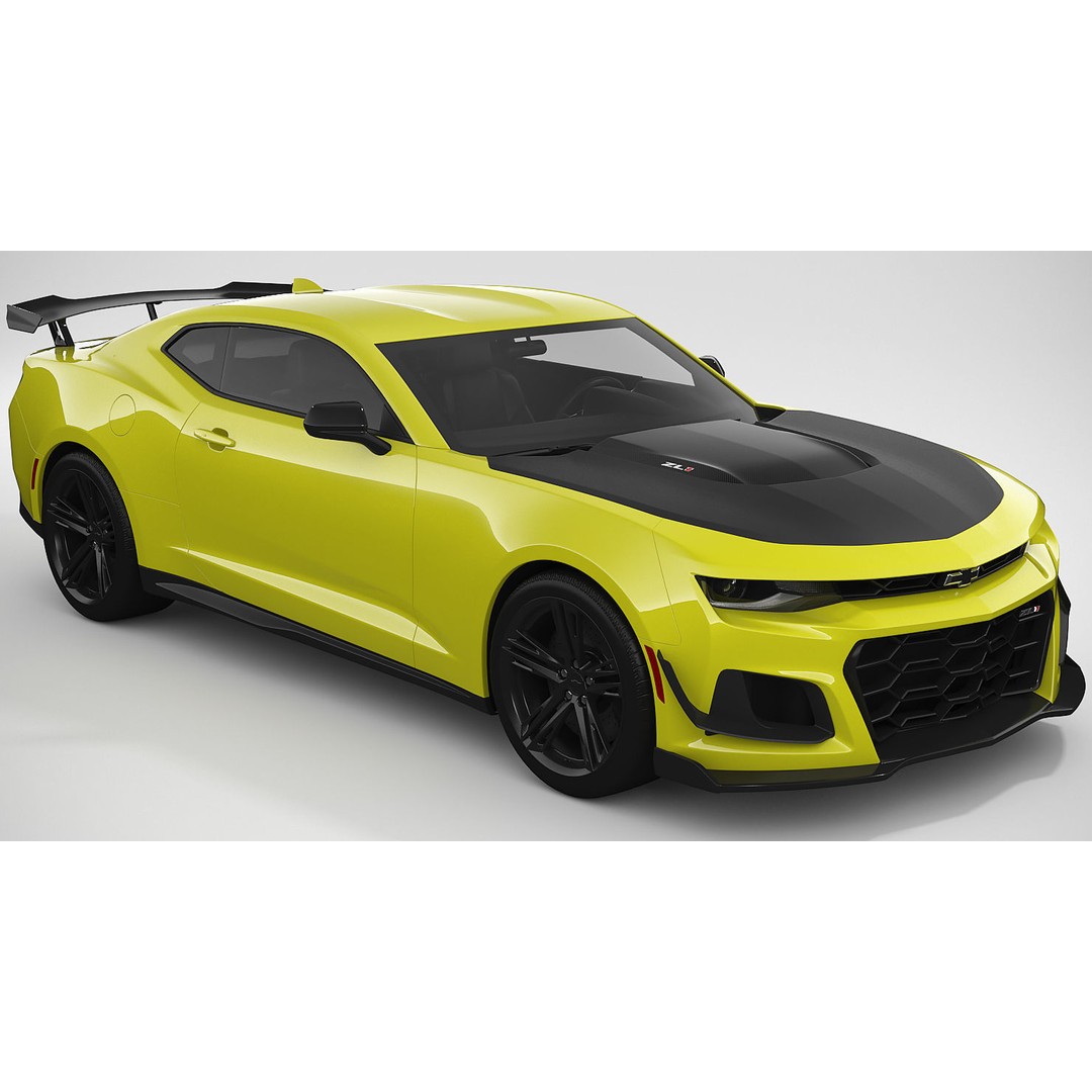 Chevrolet Camaro ZL1 2018 3D Model – High Poly Car Asset, FBX, OBJ - View 7
