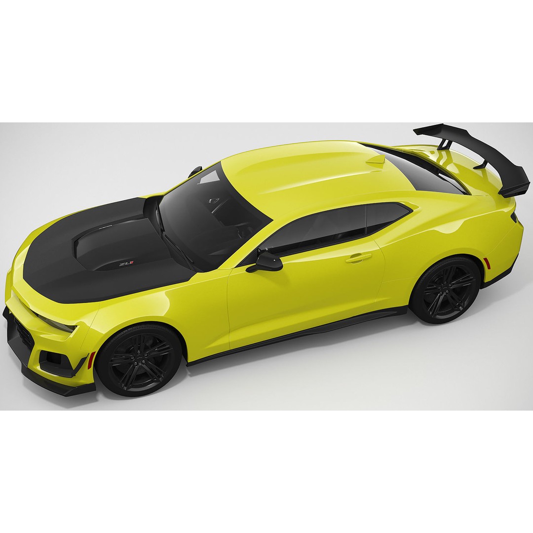 Chevrolet Camaro ZL1 2018 3D Model – High Poly Car Asset, FBX, OBJ - View 8