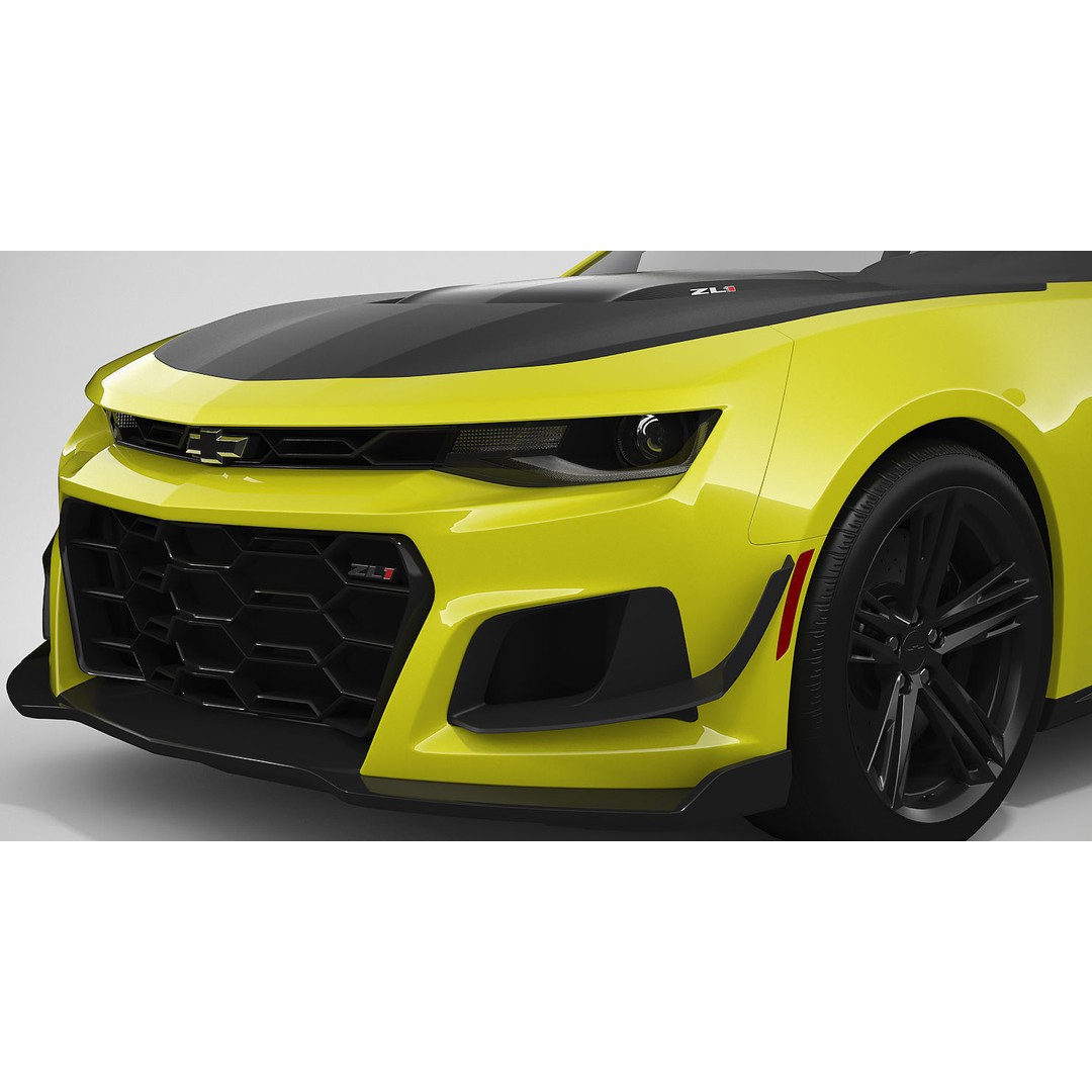 Chevrolet Camaro ZL1 2018 3D Model – High Poly Car Asset, FBX, OBJ - View 9