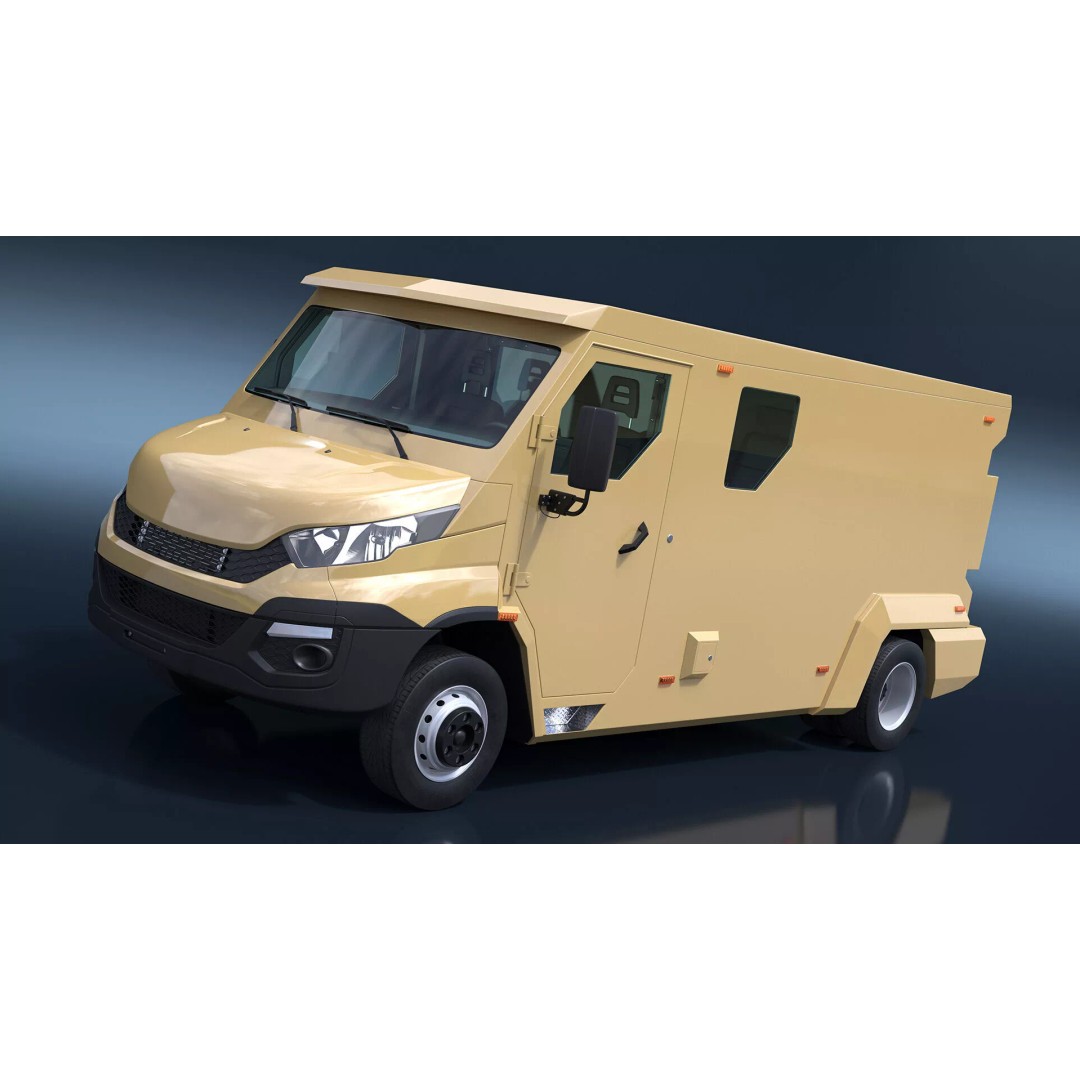 Armored Transport Car Sandy 3D Model – High Poly Military Vehicle, FBX - View 13