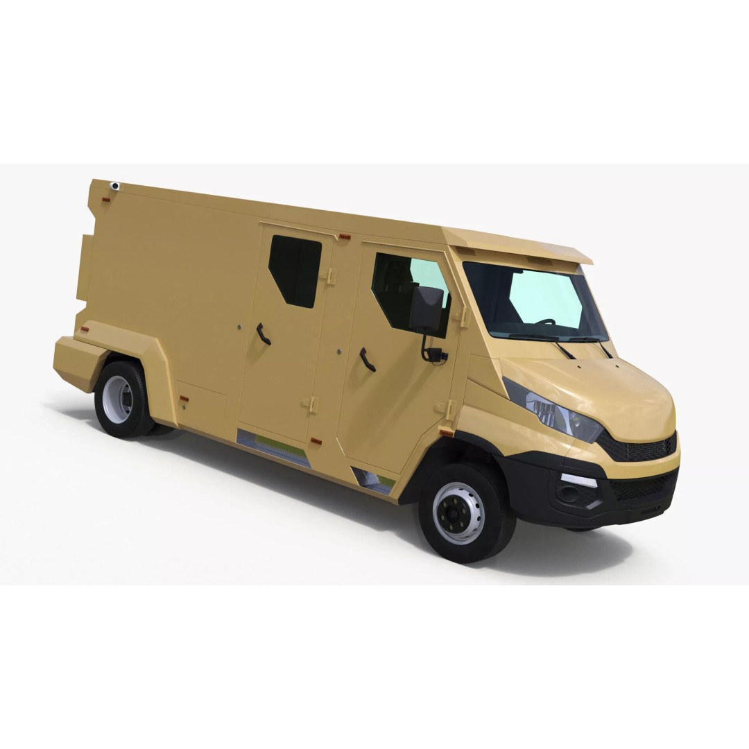 Armored Transport Car Sandy 3D Model – High Poly Military Vehicle, FBX - View 25