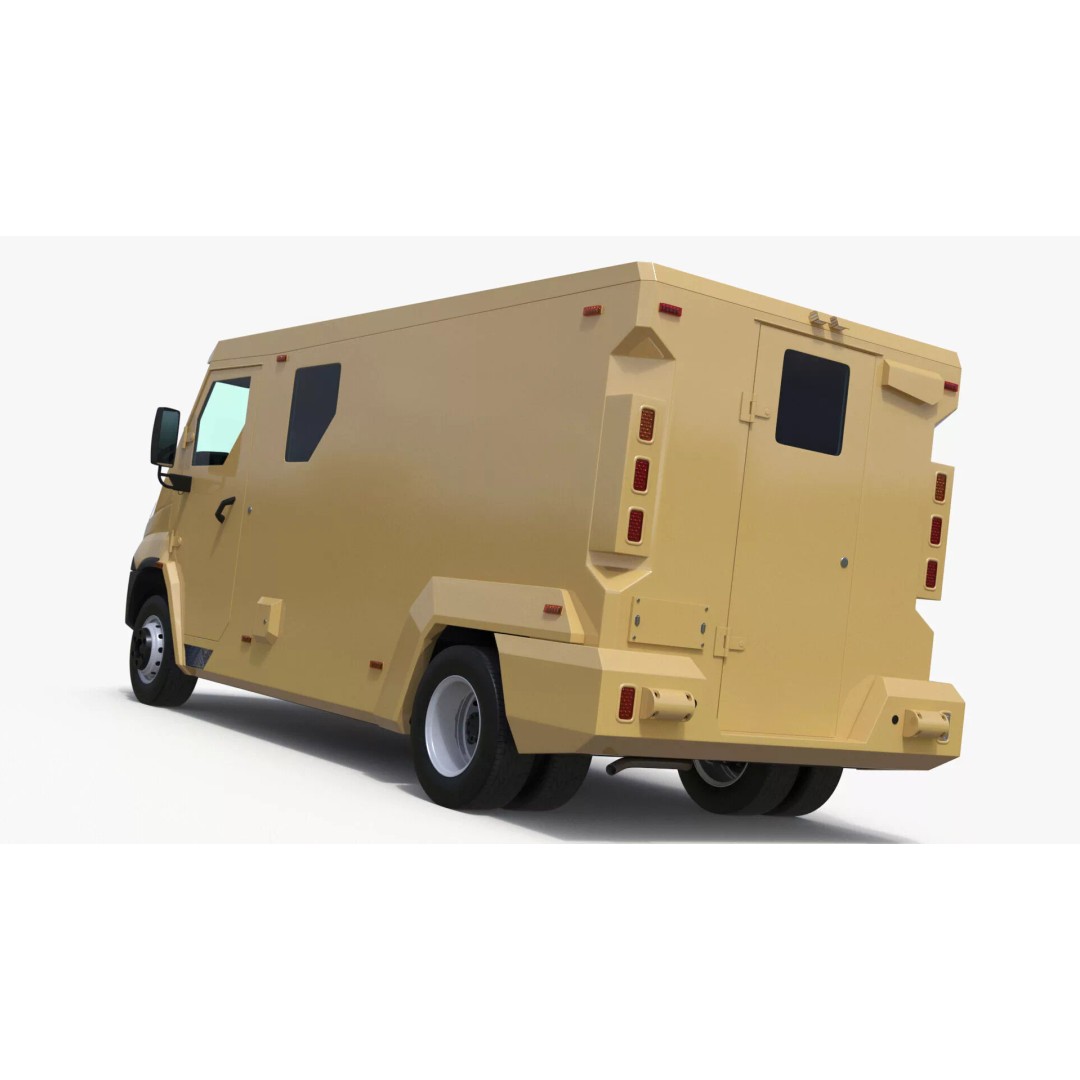 Armored Transport Car Sandy 3D Model – High Poly Military Vehicle, FBX - View 26