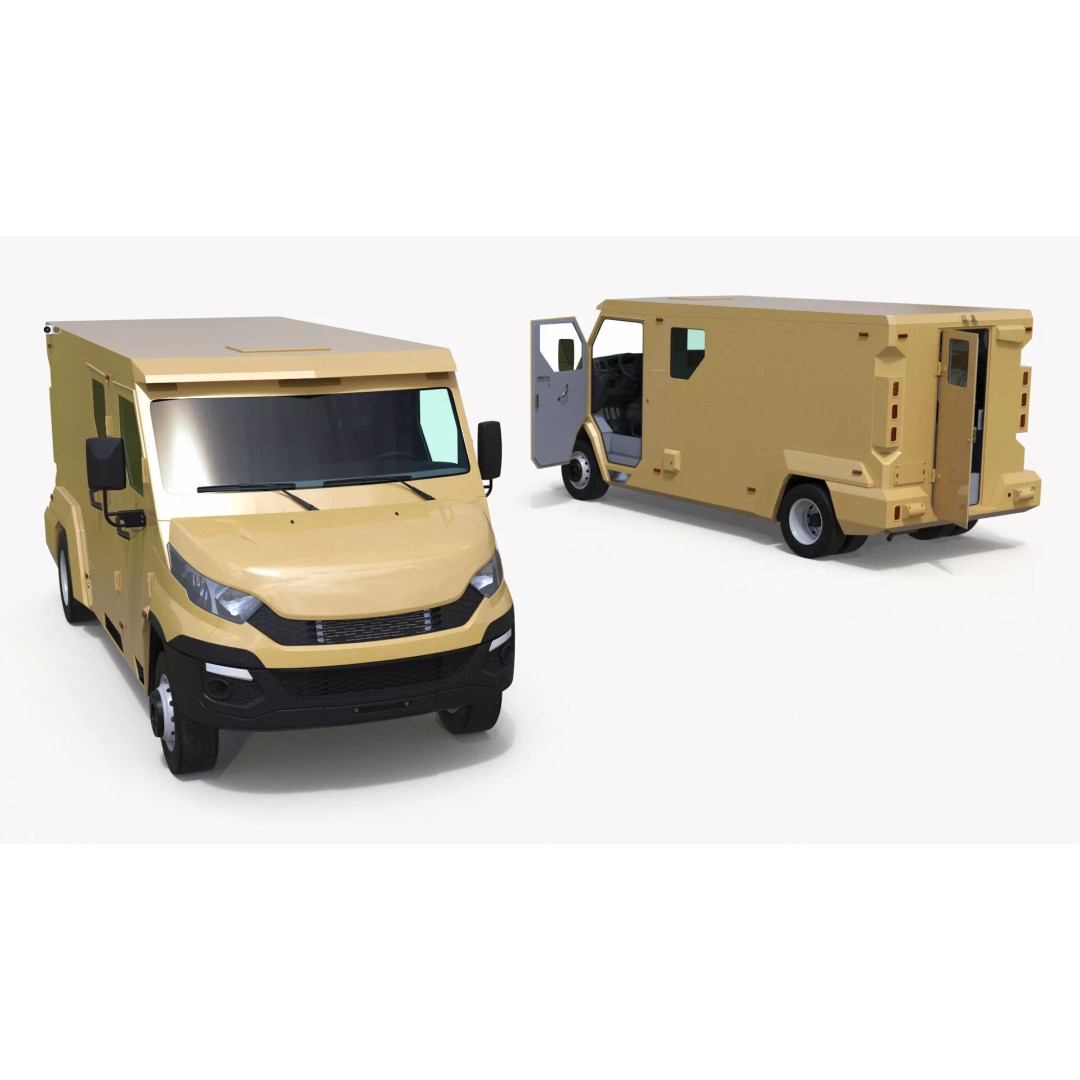Armored Transport Car Sandy 3D Model – High Poly Military Vehicle, FBX - View 32