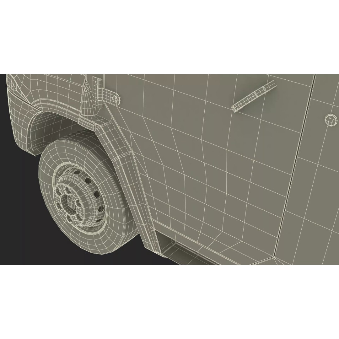 Armored Transport Car Sandy 3D Model – High Poly Military Vehicle, FBX - View 44