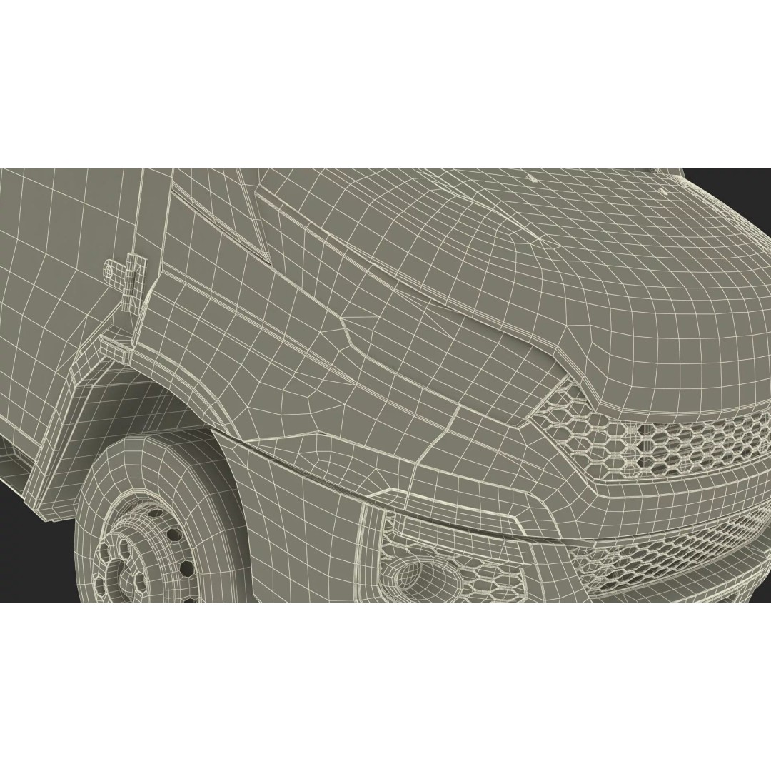 Armored Transport Car Sandy 3D Model – High Poly Military Vehicle, FBX - View 45
