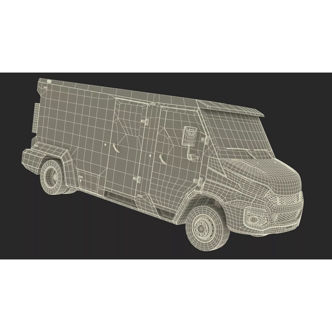 Armored Transport Car Sandy 3D Model – High Poly Military Vehicle, FBX - View 49