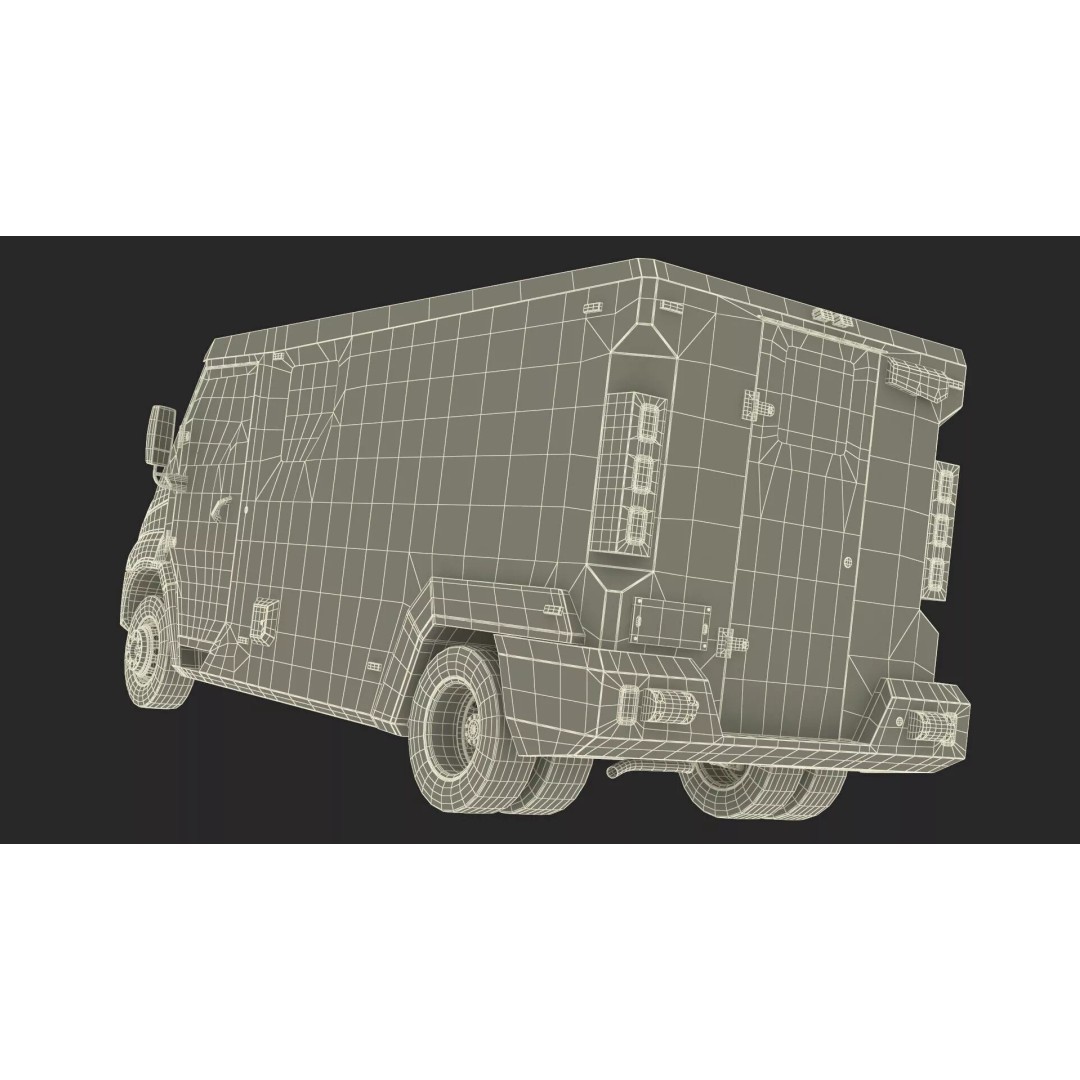 Armored Transport Car Sandy 3D Model – High Poly Military Vehicle, FBX - View 50