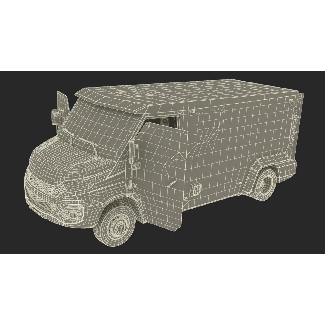 Armored Transport Car Sandy 3D Model – High Poly Military Vehicle, FBX - View 52