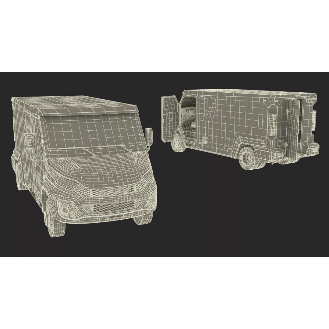Armored Transport Car Sandy 3D Model – High Poly Military Vehicle, FBX - View 56