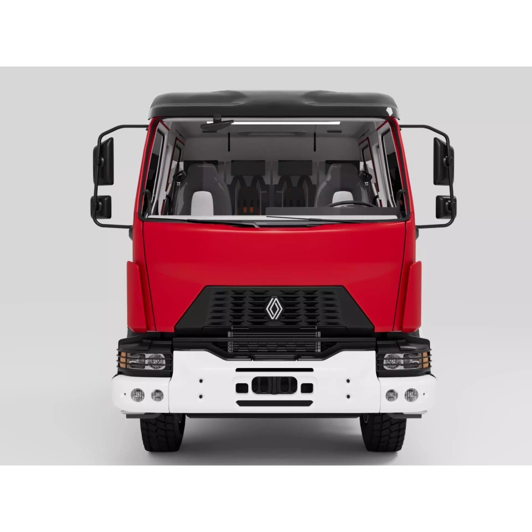 Renault D16 4x4 CrewCab 3D Model – High Detail Game Ready Asset - View 4