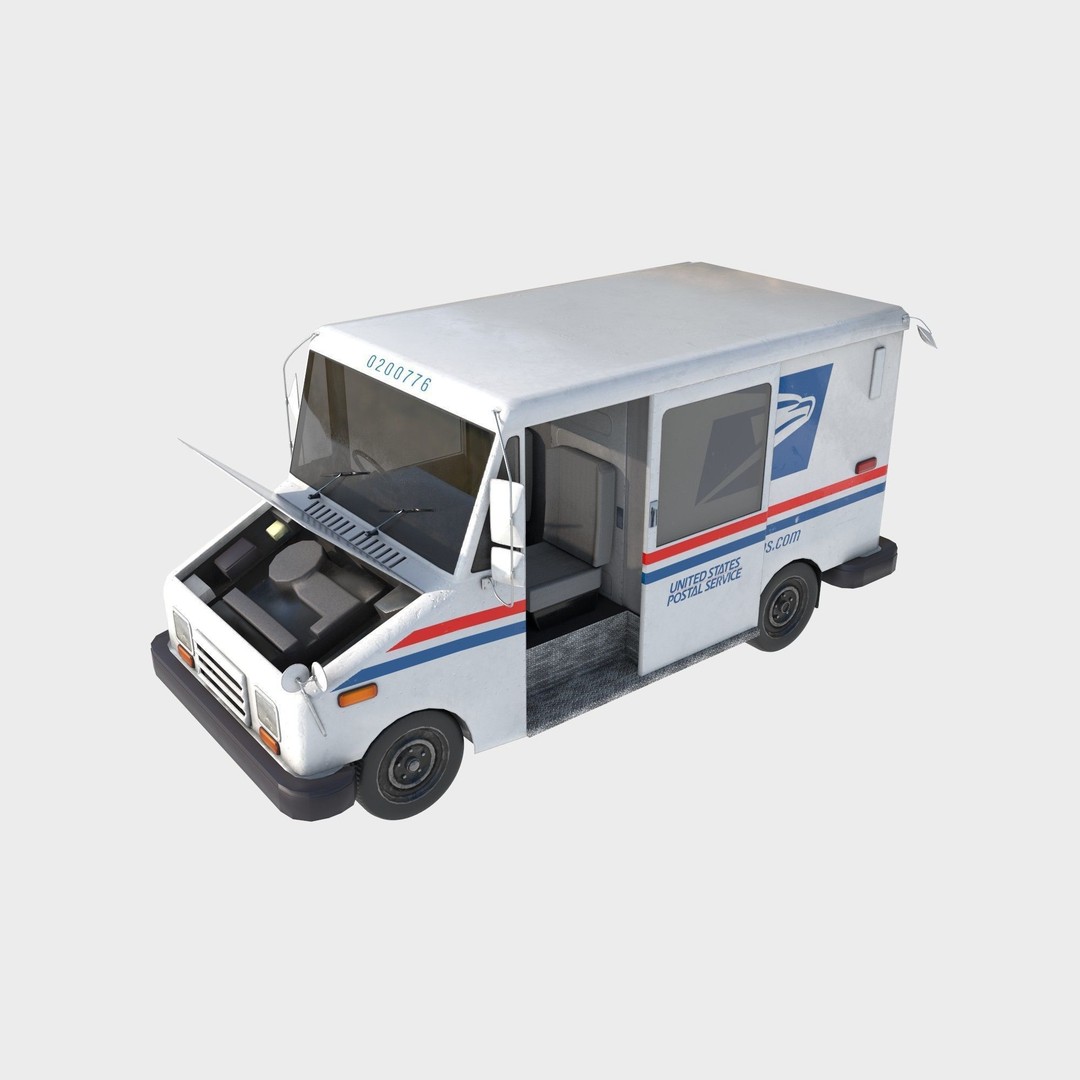 Grumman LLV 3D Model – Low Poly Vehicle with PBR Textures - View 13