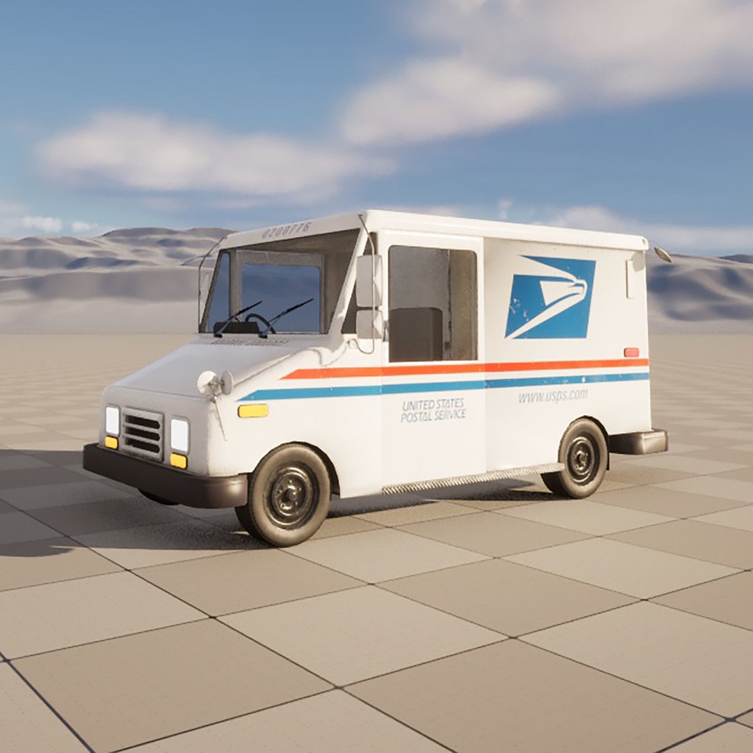 Grumman LLV 3D Model – Low Poly Vehicle with PBR Textures - View 16