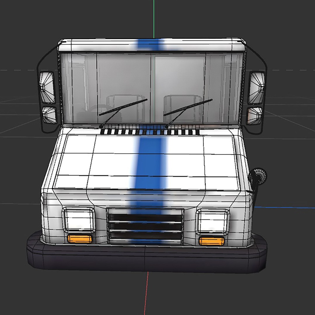 Grumman LLV 3D Model – Low Poly Vehicle with PBR Textures - View 20
