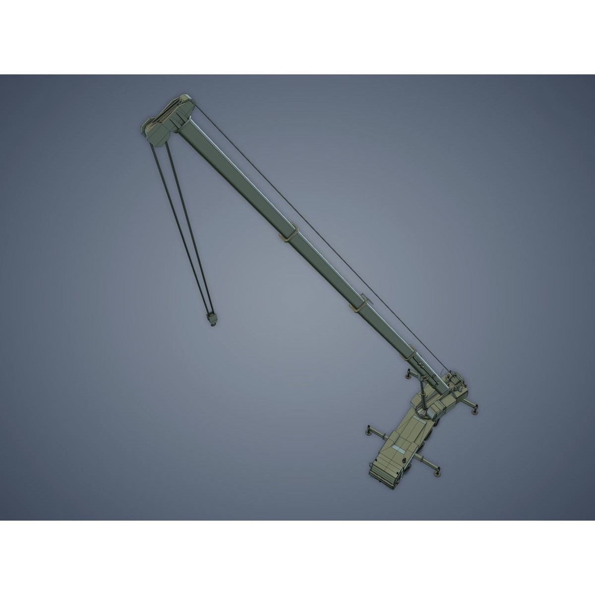 Mobile Crane - Low-Poly Game-Ready 3D Model