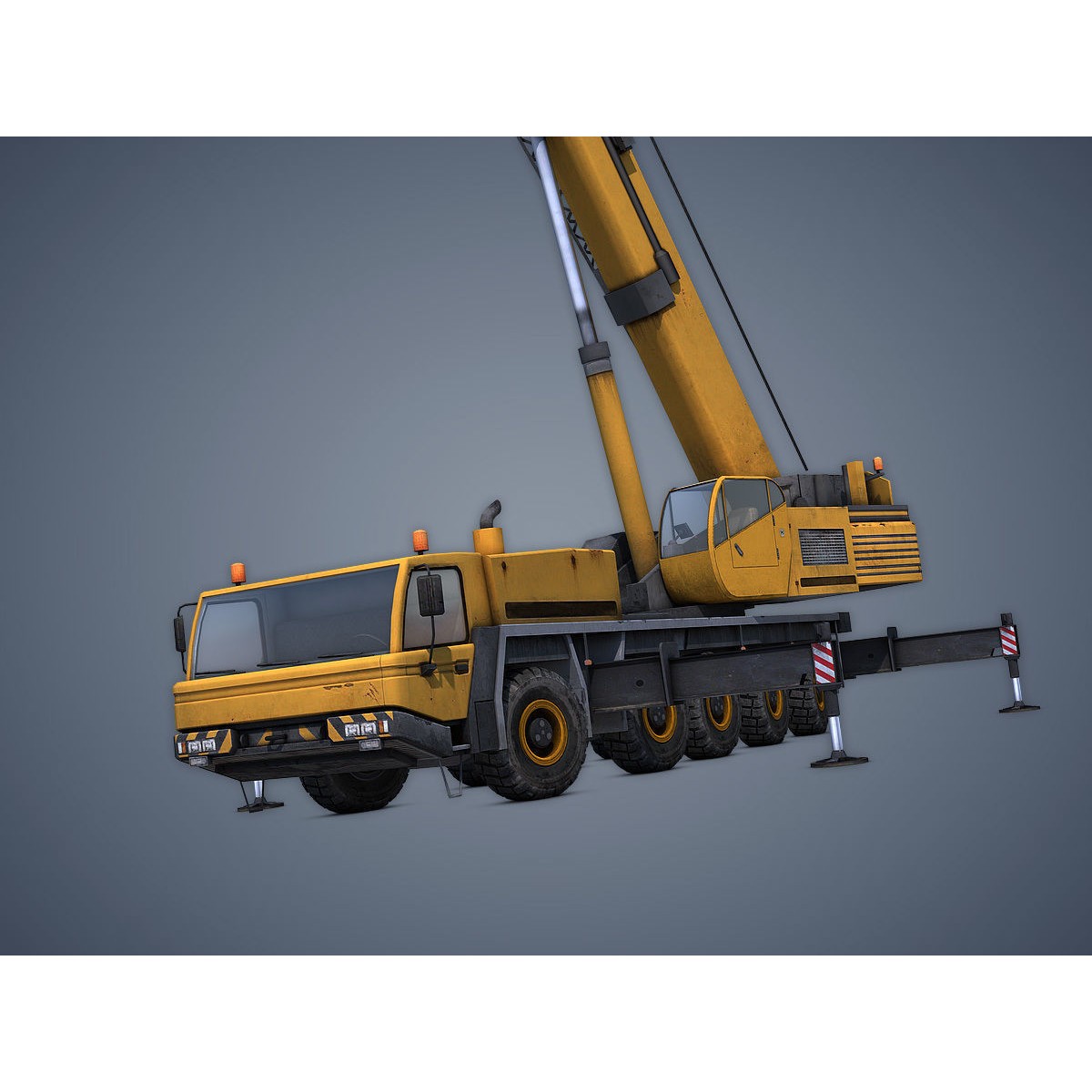 Mobile Crane - Low-Poly Game-Ready 3D Model - View 11
