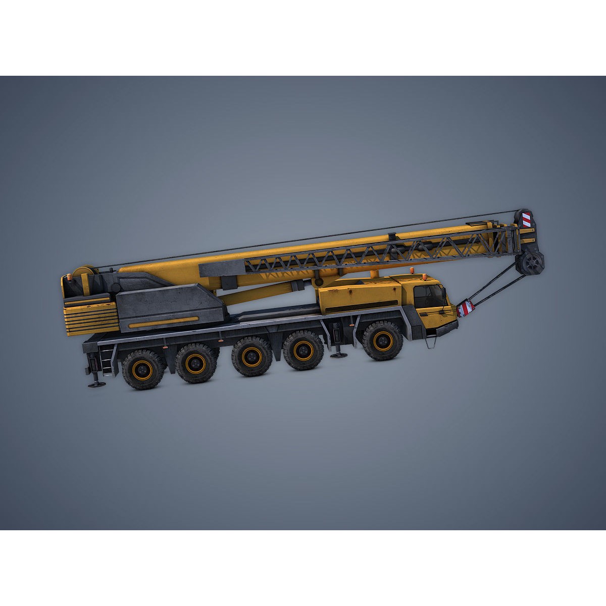 Mobile Crane - Low-Poly Game-Ready 3D Model - View 5