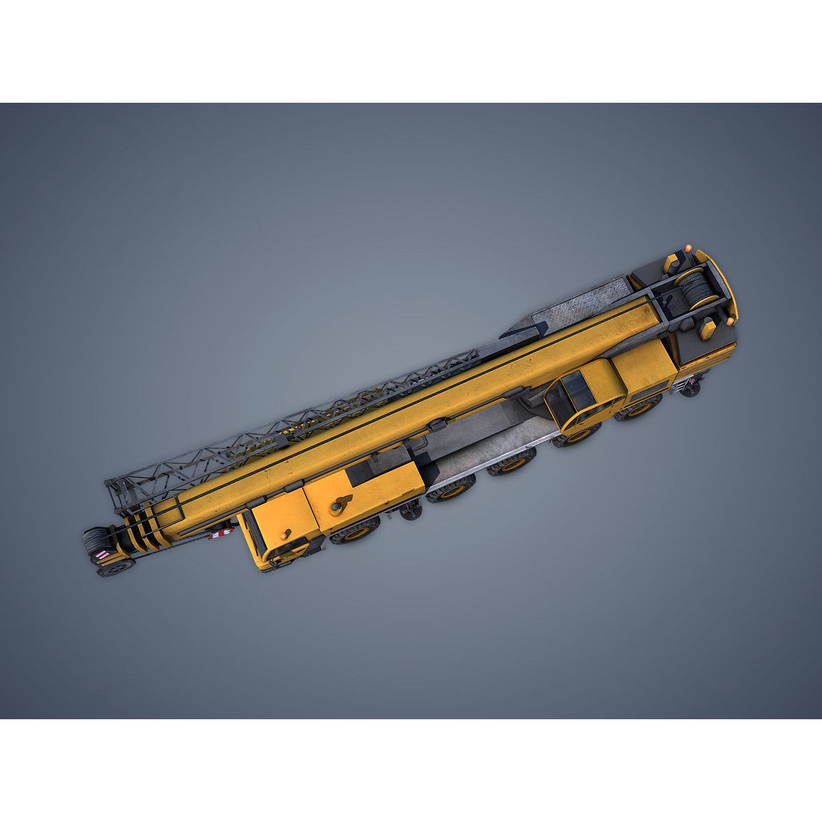 Mobile Crane - Low-Poly Game-Ready 3D Model - View 6