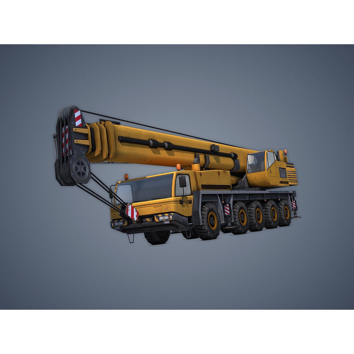 Mobile Crane - Low-Poly Game-Ready 3D Model - View 8