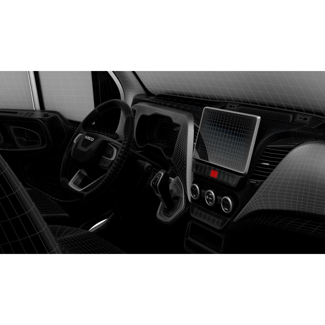 Iveco Daily Van L3H2 3D Model – High Quality Interior, FBX & OBJ - View 24