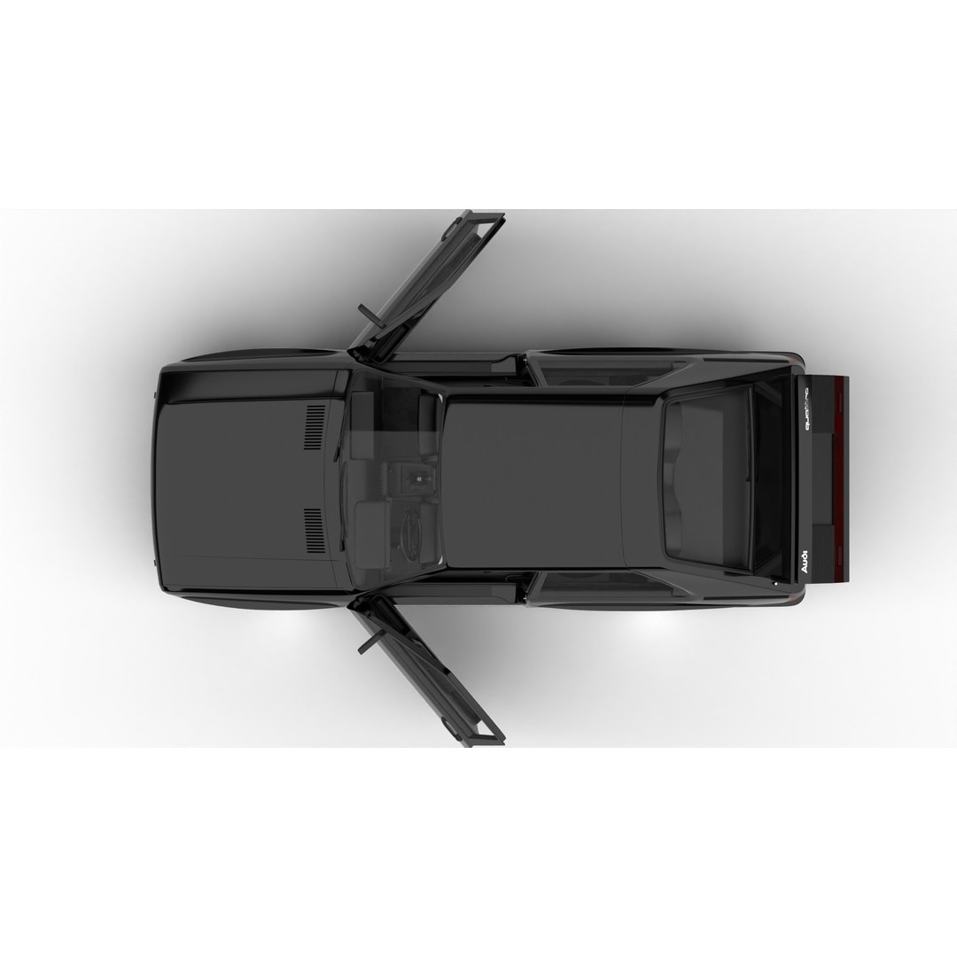 Audi Quattro UR 1980 3D Model – High Poly Rigged Vehicle, FBX, OBJ - View 11