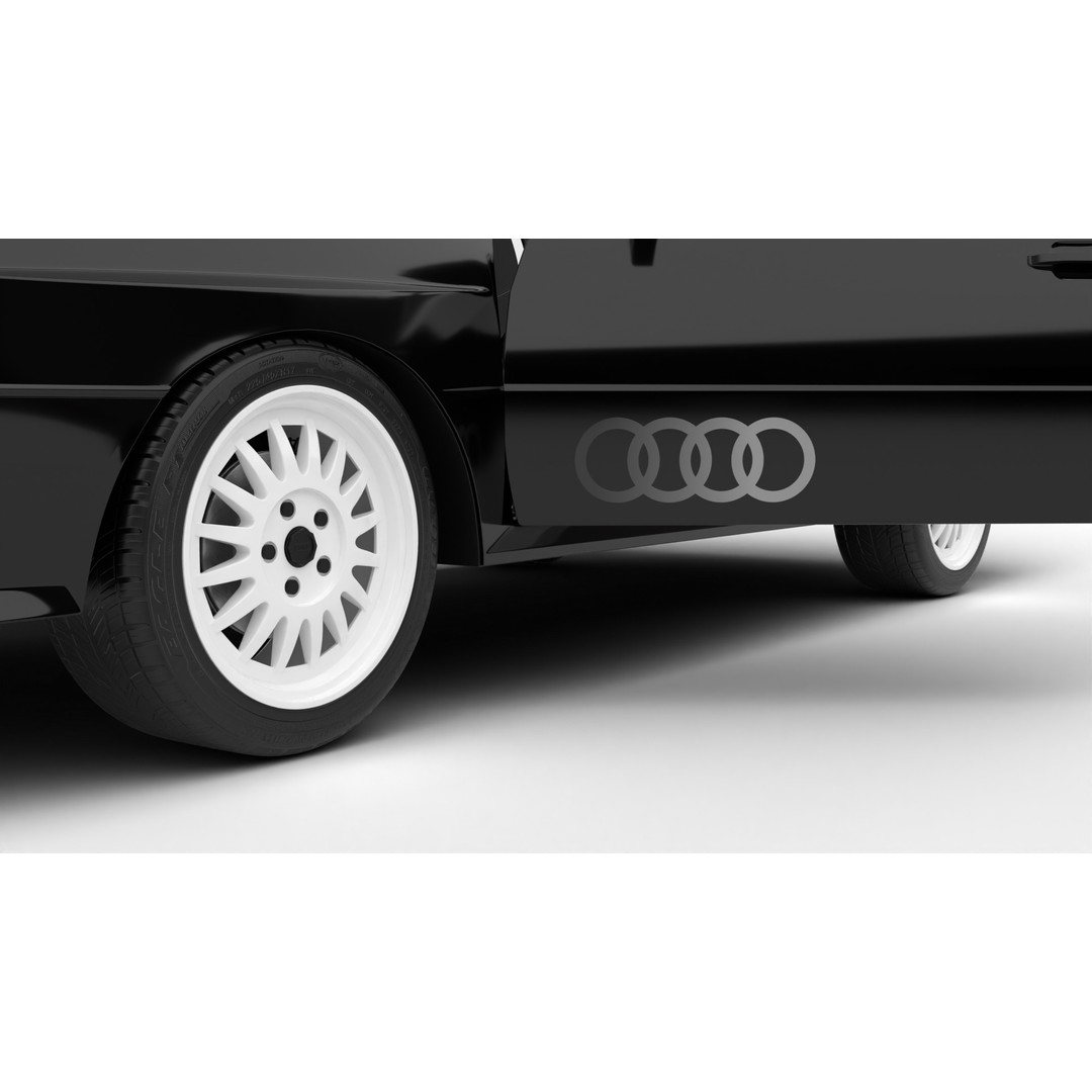 Audi Quattro UR 1980 3D Model – High Poly Rigged Vehicle, FBX, OBJ - View 14