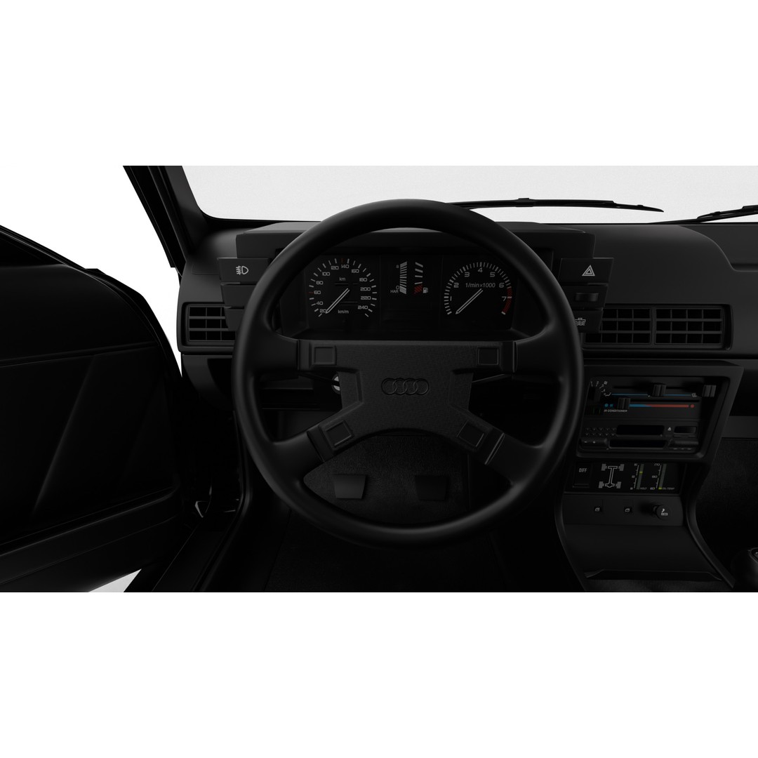 Audi Quattro UR 1980 3D Model – High Poly Rigged Vehicle, FBX, OBJ - View 19