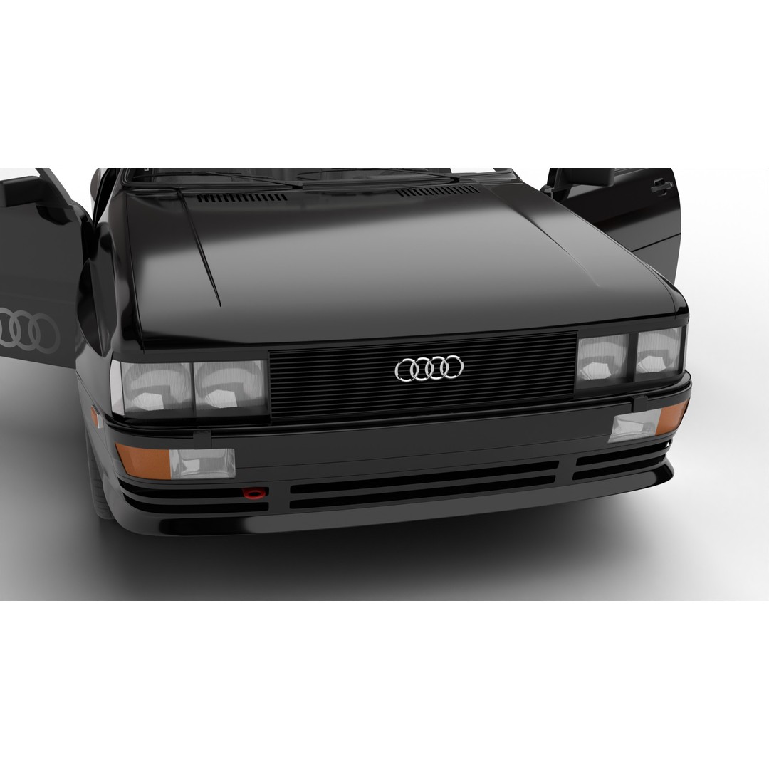 Audi Quattro UR 1980 3D Model – High Poly Rigged Vehicle, FBX, OBJ - View 20