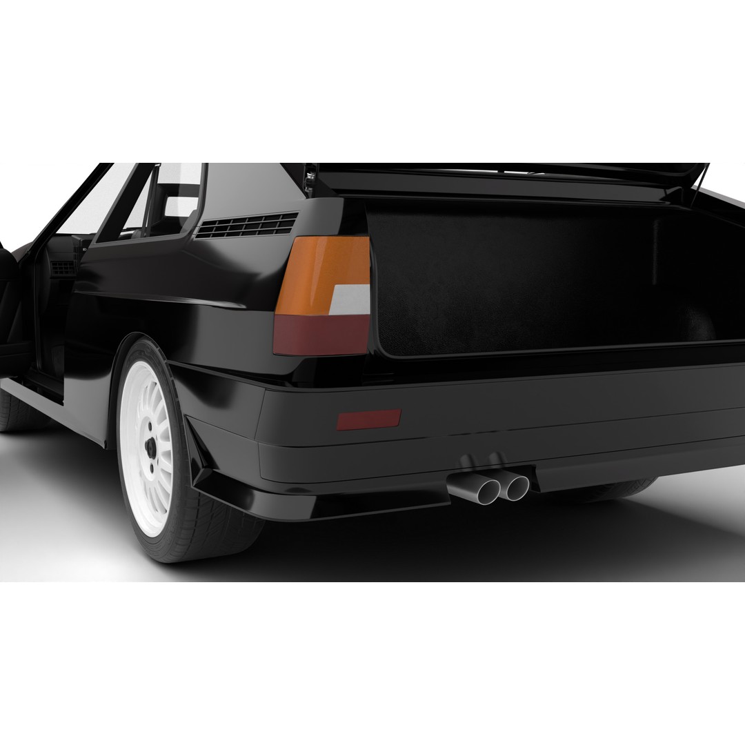 Audi Quattro UR 1980 3D Model – High Poly Rigged Vehicle, FBX, OBJ - View 25