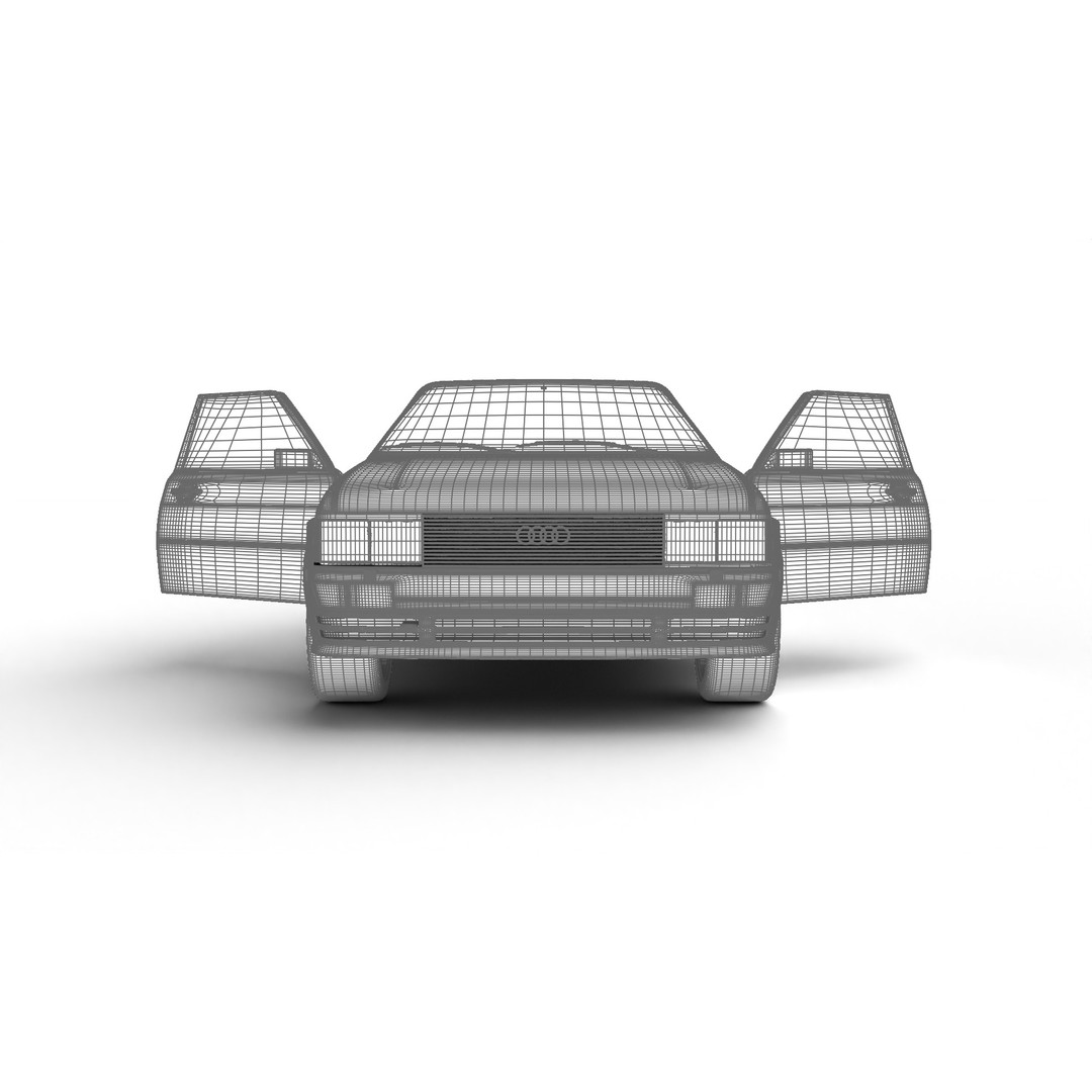 Audi Quattro UR 1980 3D Model – High Poly Rigged Vehicle, FBX, OBJ - View 29