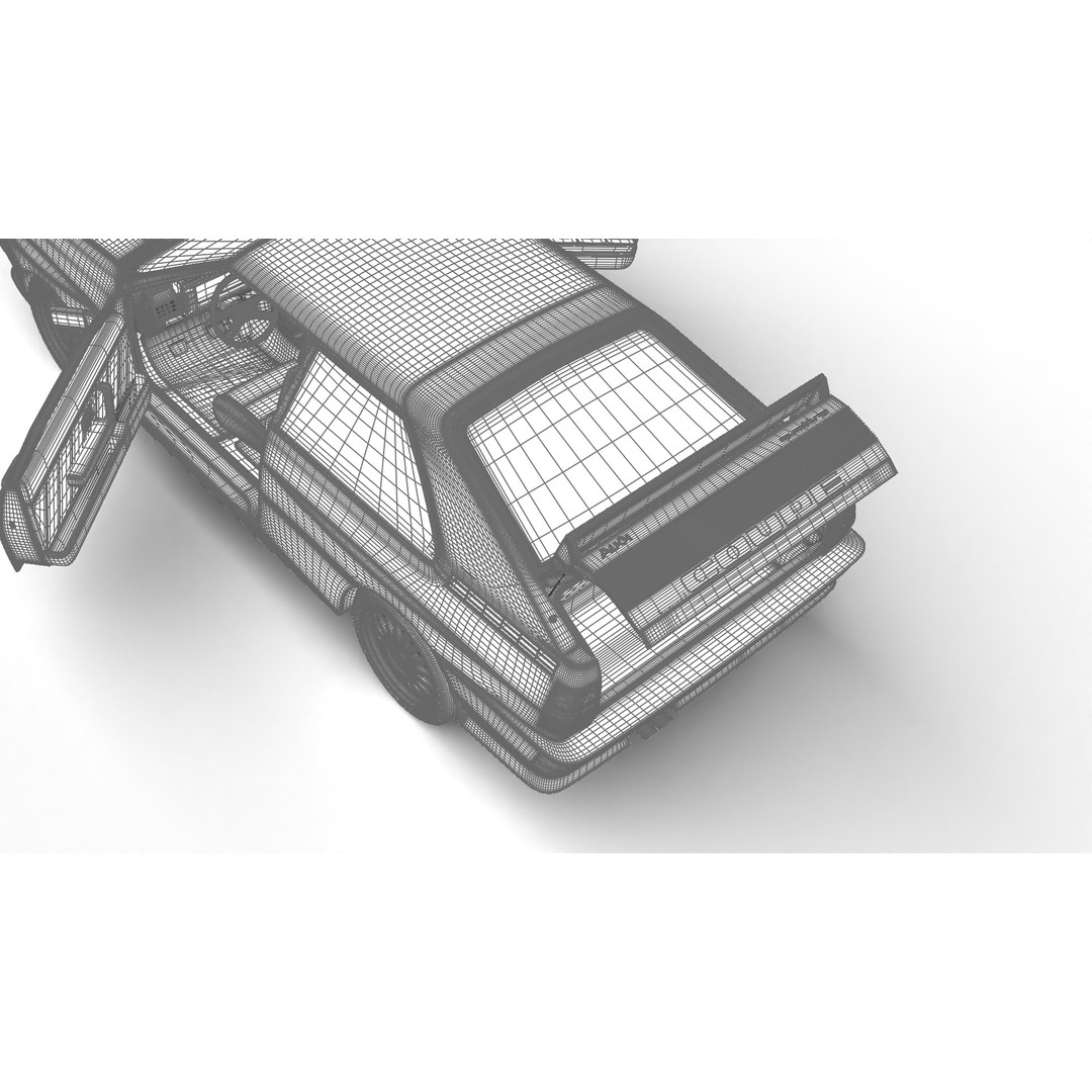 Audi Quattro UR 1980 3D Model – High Poly Rigged Vehicle, FBX, OBJ - View 39
