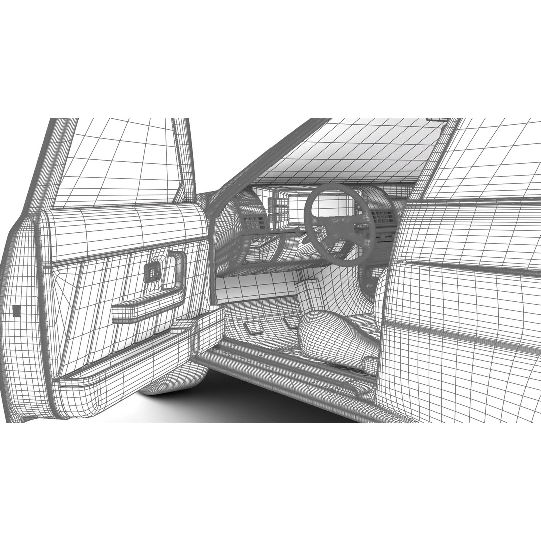 Audi Quattro UR 1980 3D Model – High Poly Rigged Vehicle, FBX, OBJ - View 42