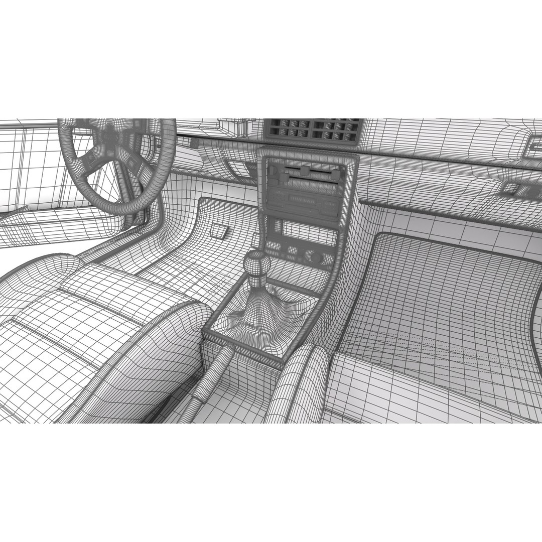 Audi Quattro UR 1980 3D Model – High Poly Rigged Vehicle, FBX, OBJ - View 43