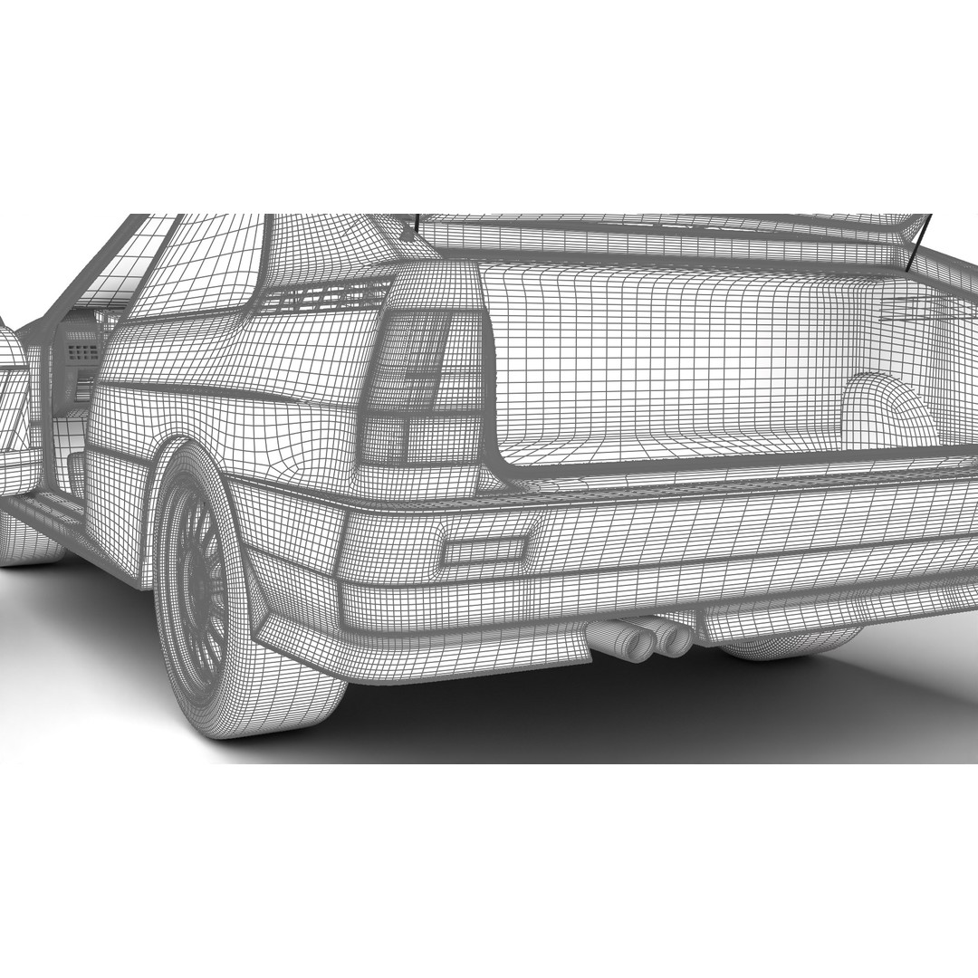 Audi Quattro UR 1980 3D Model – High Poly Rigged Vehicle, FBX, OBJ - View 46