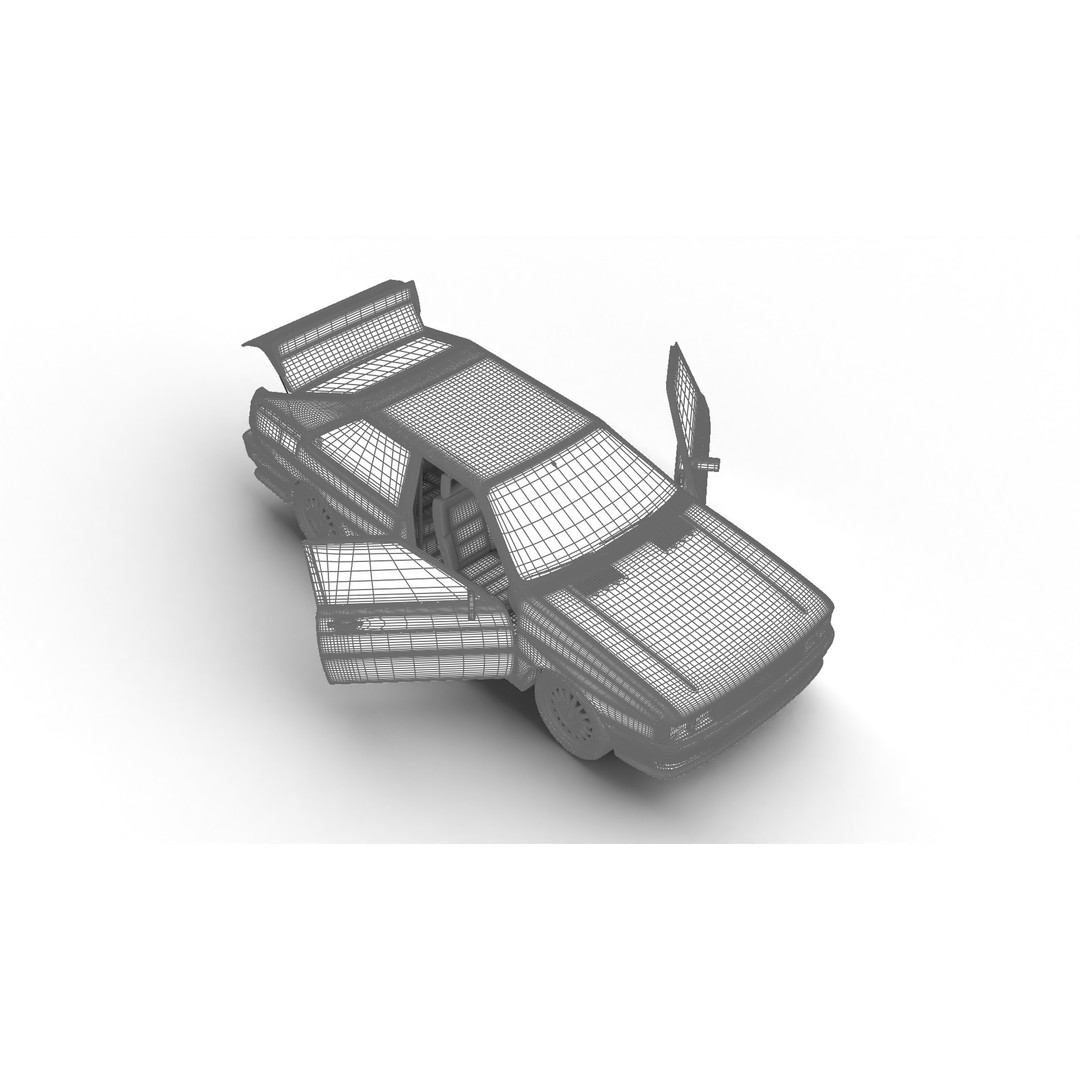 Audi Quattro UR 1980 3D Model – High Poly Rigged Vehicle, FBX, OBJ - View 48