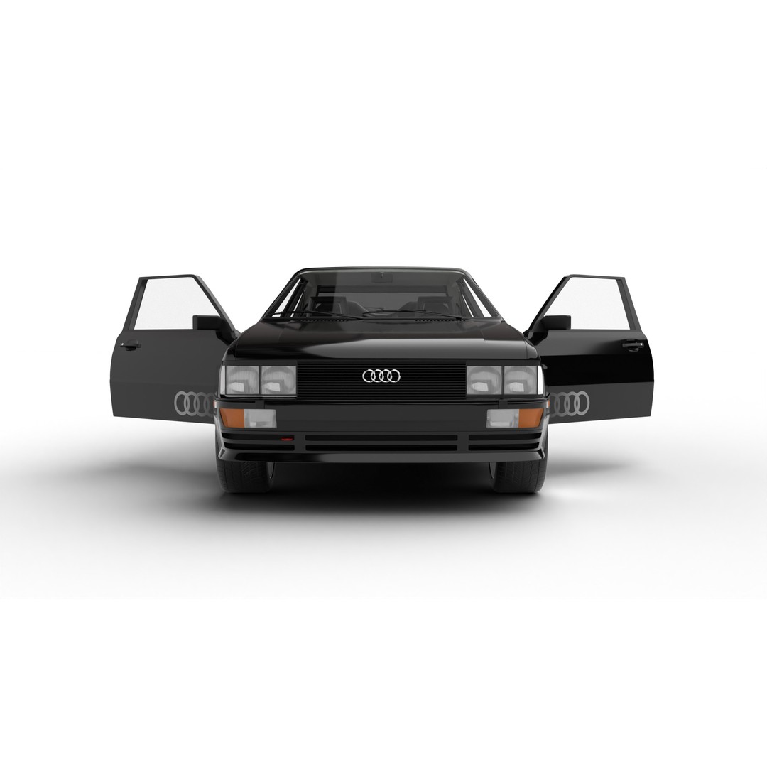 Audi Quattro UR 1980 3D Model – High Poly Rigged Vehicle, FBX, OBJ - View 5