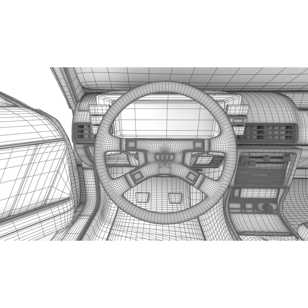 Audi Quattro UR 1980 3D Model – High Poly Rigged Vehicle, FBX, OBJ - View 50