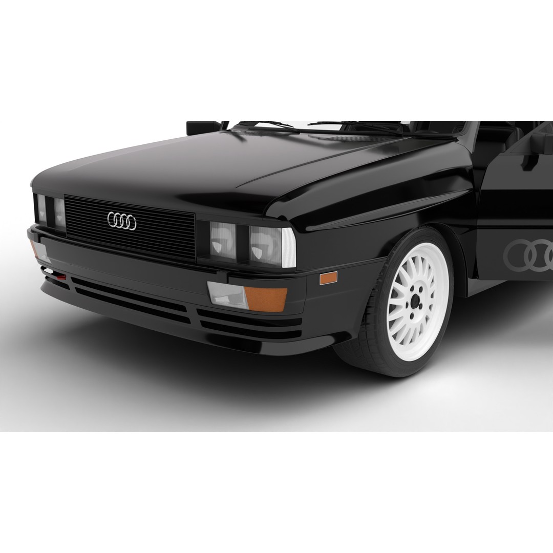 Audi Quattro UR 1980 3D Model – High Poly Rigged Vehicle, FBX, OBJ - View 7
