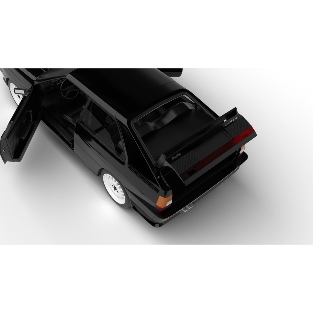 Audi Quattro UR 1980 3D Model – High Poly Rigged Vehicle, FBX, OBJ - View 9